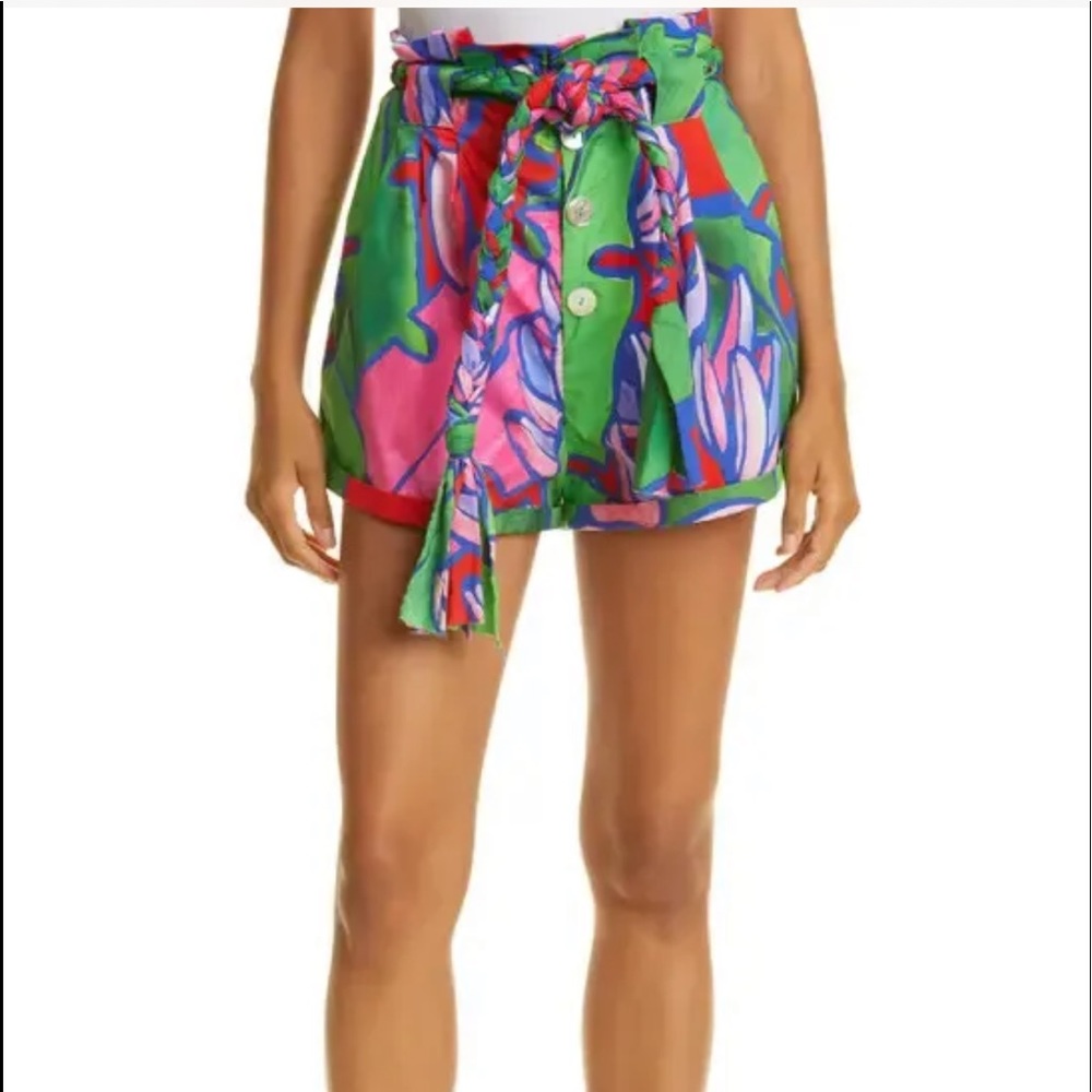 FARM RIO Tropical Bunch Button Up Shorts S NWT